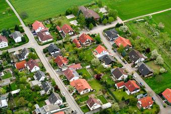 Vue aérienne de Nouvelle zone de développement à Barbelroth dans le département Rhénanie-Palatinat, Allemagne