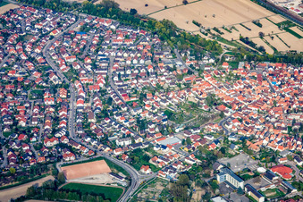 Photographie aérienne de Avenue des Habsbourg à Hagenbach dans le département Rhénanie-Palatinat, Allemagne