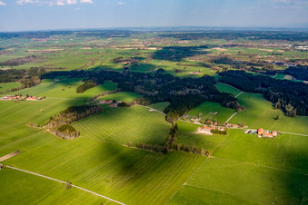 Vue aérienne de Altvaterstr à le quartier Weilheim in  OB in Weilheim in Oberbayern dans le département Bavière, Allemagne