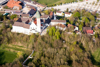 Photographie aérienne de Monastère Andechs à le quartier Erling in Andechs dans le département Bavière, Allemagne