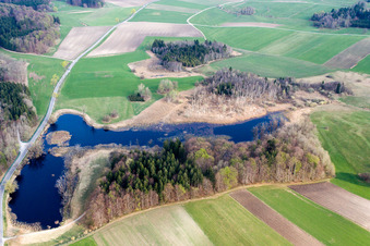 Vue aérienne de Seacht'n à Andechs dans le département Bavière, Allemagne