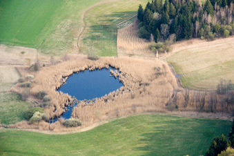 Vue aérienne de Voir Seacht'n à Andechs dans le département Bavière, Allemagne