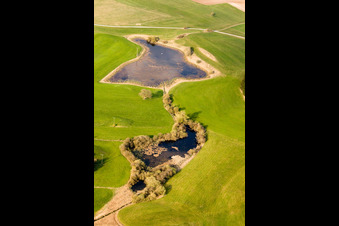 Vue aérienne de Voir Seacht'n à Andechs dans le département Bavière, Allemagne