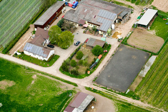 Vue oblique de Lindenhof à Steinweiler dans le département Rhénanie-Palatinat, Allemagne