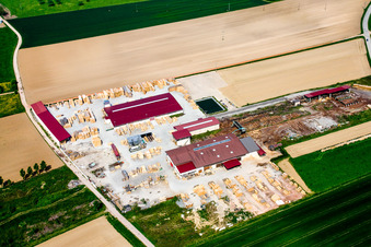 Niederrœdern dans le département Bas Rhin, France d'un drone