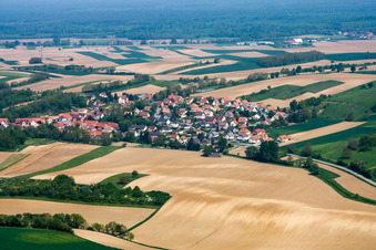 Neewiller-près-Lauterbourg dans le département Bas Rhin, France hors des airs
