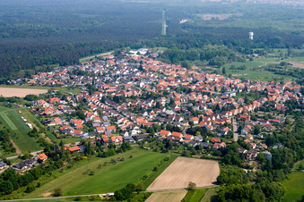 Photographie aérienne de Lauterbourg dans le département Bas Rhin, France