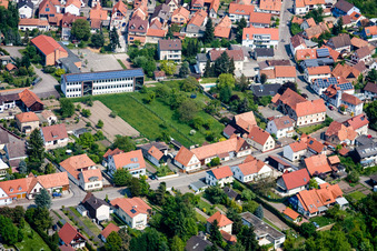 Lauterbourg dans le département Bas Rhin, France hors des airs