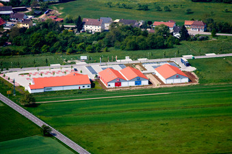 Quartier Neulauterburg in Berg dans le département Rhénanie-Palatinat, Allemagne depuis l'avion