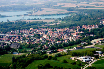 Lauterbourg dans le département Bas Rhin, France vue du ciel