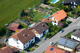 Anneau romain à Berg dans le département Rhénanie-Palatinat, Allemagne d'en haut