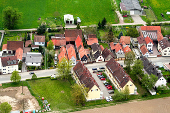 Vue aérienne de Saarstraße à Kandel dans le département Rhénanie-Palatinat, Allemagne