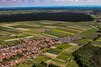 Photographie aérienne de Vue de la ville depuis le sud-ouest à Hatzenbühl dans le département Rhénanie-Palatinat, Allemagne
