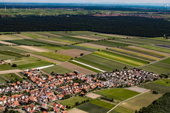 Vue aérienne de Maxstr à Hatzenbühl dans le département Rhénanie-Palatinat, Allemagne