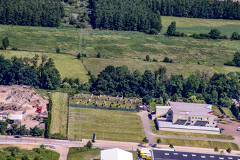 Vue aérienne de Horstring à le quartier Minderslachen in Kandel dans le département Rhénanie-Palatinat, Allemagne