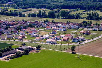 Vue aérienne de Sur la haute piste à Kandel dans le département Rhénanie-Palatinat, Allemagne