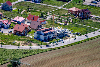Vue oblique de Sur la haute piste à Kandel dans le département Rhénanie-Palatinat, Allemagne