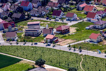 Sur la haute piste à Kandel dans le département Rhénanie-Palatinat, Allemagne hors des airs