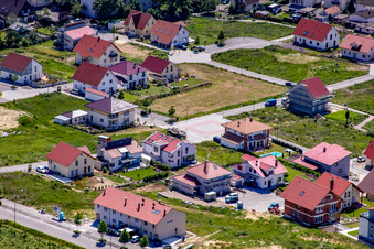 Sur la haute piste à Kandel dans le département Rhénanie-Palatinat, Allemagne vue d'en haut