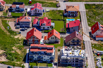 Vue aérienne de Sur la haute piste à Kandel dans le département Rhénanie-Palatinat, Allemagne