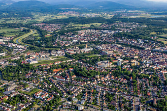 Vue aérienne de Du nord-ouest à Rastatt dans le département Bade-Wurtemberg, Allemagne