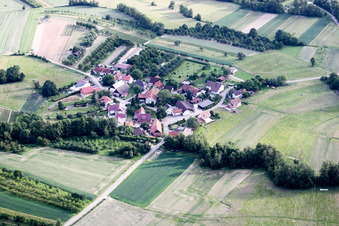 Vue aérienne de Quartier Walzfeld in Ottersweier dans le département Bade-Wurtemberg, Allemagne