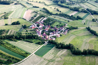 Vue aérienne de Quartier Walzfeld in Ottersweier dans le département Bade-Wurtemberg, Allemagne