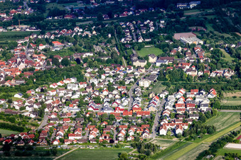 Vue aérienne de De l'ouest à Sasbach dans le département Bade-Wurtemberg, Allemagne