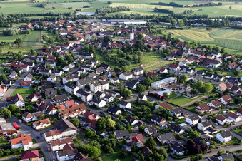 Photographie aérienne de Vue sur le village à le quartier Sand in Willstätt dans le département Bade-Wurtemberg, Allemagne