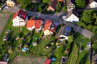 Quartier Sand in Willstätt dans le département Bade-Wurtemberg, Allemagne vue d'en haut