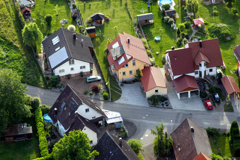 Photographie aérienne de Rue Eichhof à le quartier Sand in Willstätt dans le département Bade-Wurtemberg, Allemagne