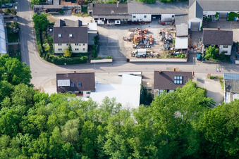Elsässerstr à Kandel dans le département Rhénanie-Palatinat, Allemagne vue du ciel