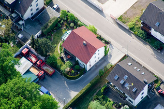 Enregistrement par drone de Elsässerstr à Kandel dans le département Rhénanie-Palatinat, Allemagne