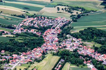 Neewiller-près-Lauterbourg dans le département Bas Rhin, France depuis l'avion