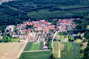 Schaffhouse-près-Seltz dans le département Bas Rhin, France d'en haut