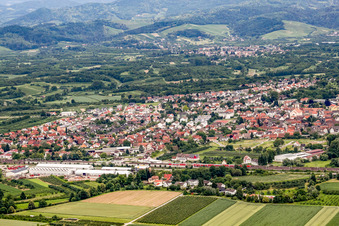 Vue aérienne de Du nord-ouest à Renchen dans le département Bade-Wurtemberg, Allemagne