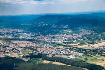 Vue oblique de Quartier Sankt Ilgen in Leimen dans le département Bade-Wurtemberg, Allemagne