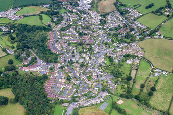 Vue aérienne de Abbotskerswell dans le département Angleterre, Grande Bretagne