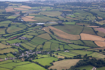 Vue aérienne de Abbotskerswell dans le département Angleterre, Grande Bretagne
