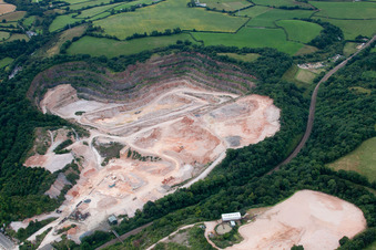 Vue oblique de Abbotskerswell dans le département Angleterre, Grande Bretagne