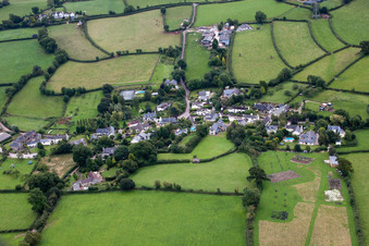 Vue d'oiseau de Abbotskerswell dans le département Angleterre, Grande Bretagne