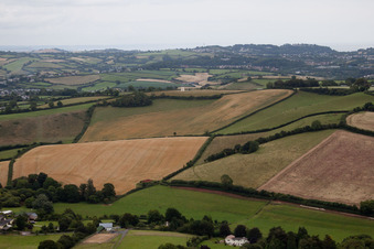 Marldon dans le département Angleterre, Grande Bretagne du point de vue du drone