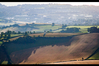 Vue oblique de Ipplepen dans le département Angleterre, Grande Bretagne