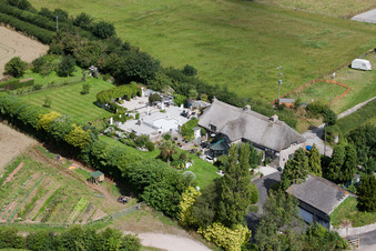 Ipplepen dans le département Angleterre, Grande Bretagne depuis l'avion