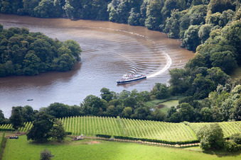 Vue aérienne de Totnes dans le département Angleterre, Grande Bretagne