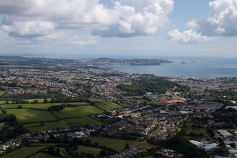 Totnes dans le département Angleterre, Grande Bretagne hors des airs