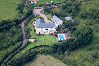 Kingskerswell dans le département Angleterre, Grande Bretagne d'un drone