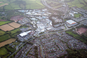 Vue oblique de Paignton dans le département Angleterre, Grande Bretagne