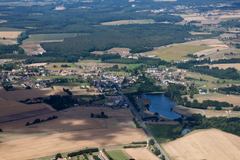 Photographie aérienne de Lavaré dans le département Sarthe, France