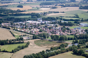 Photographie aérienne de Vibraye dans le département Sarthe, France
